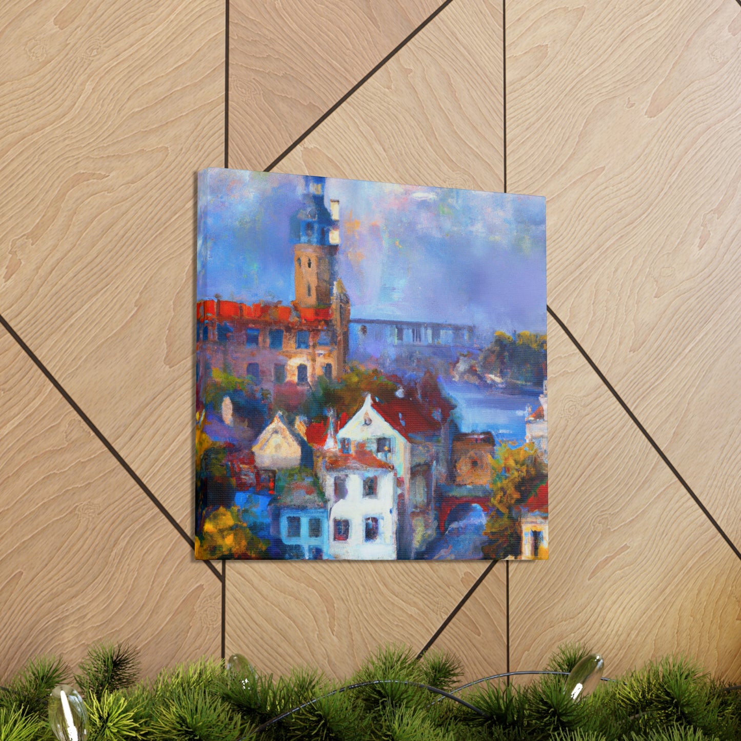 "Tudor Palace Impressionism" - Canvas