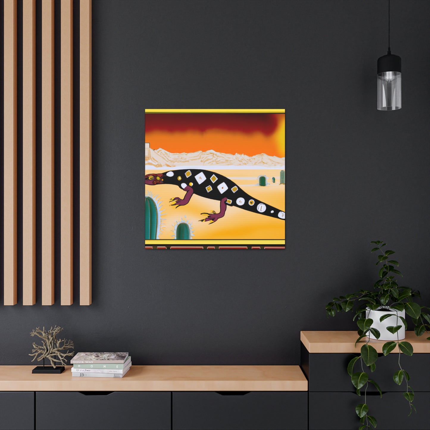 "Gila Monster Glamour" - Canvas