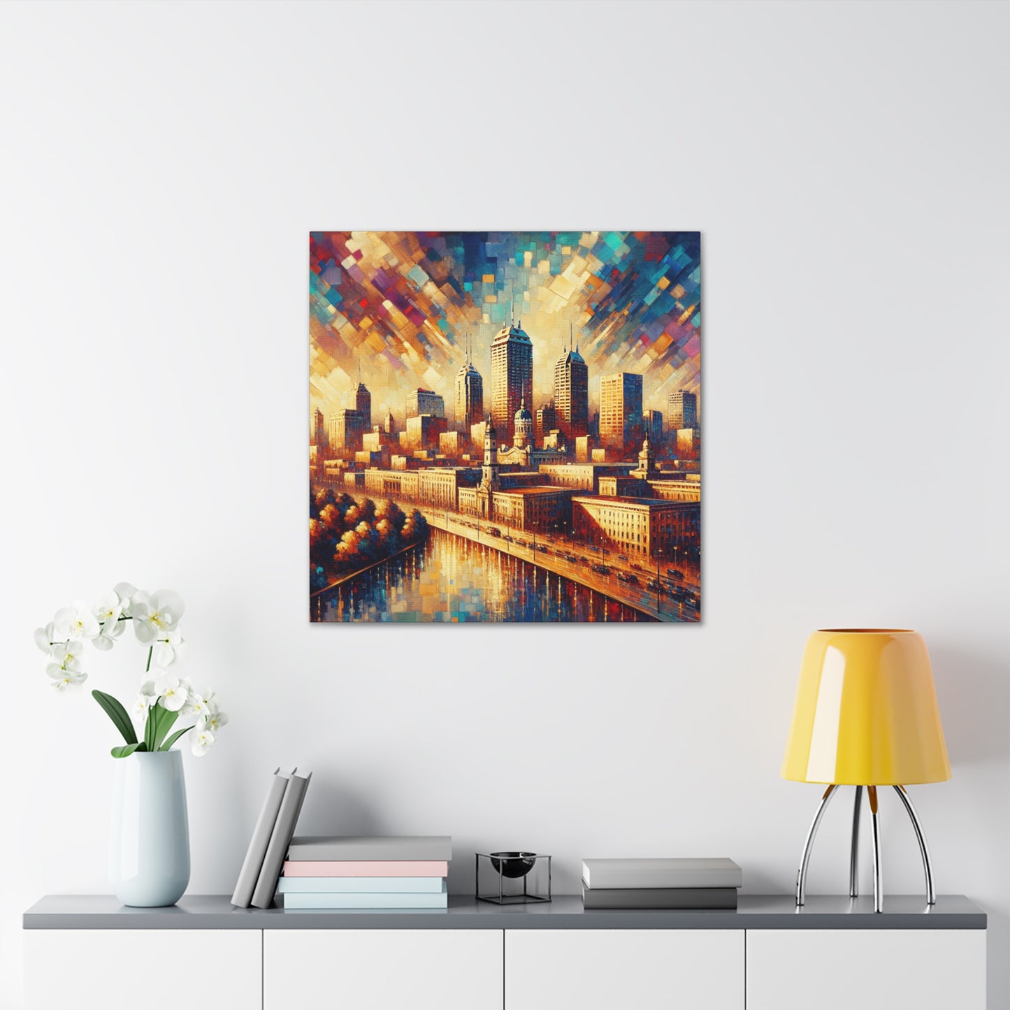 "Serene Hymn of Indianapolis" - Canvas