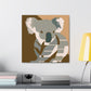 "Koala in Art Deco" - Canvas