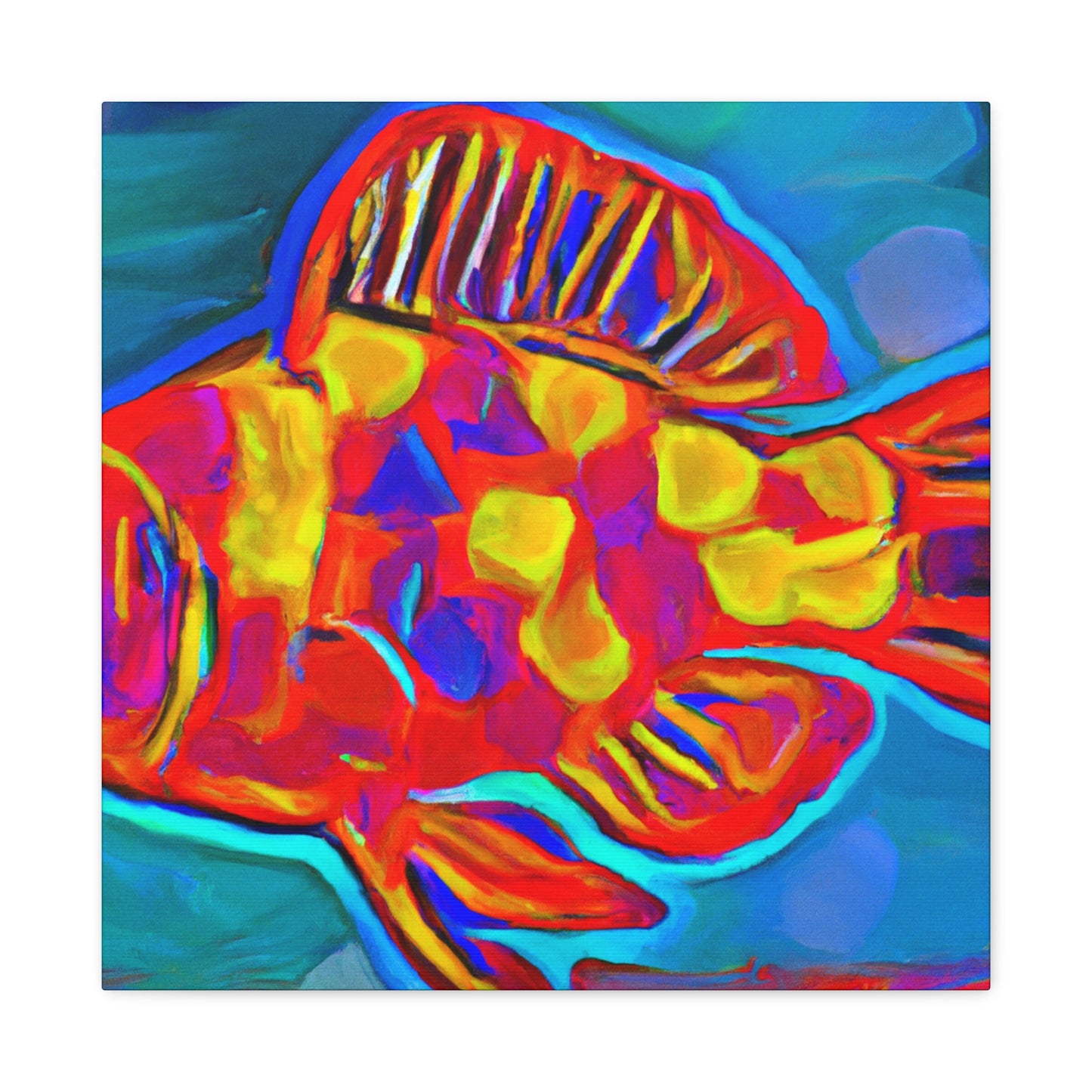 Rainbow Fish Reverie - Canvas