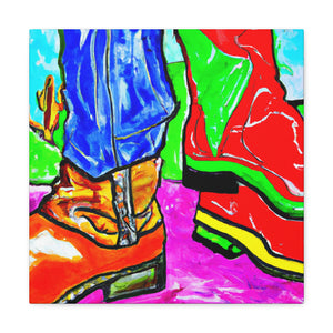 "Boots in Fauve Colors" - Canvas