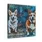 "Corgis At Playtime" - Canvas