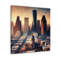 "Urban Luminescence: Houstonscape" - Canvas