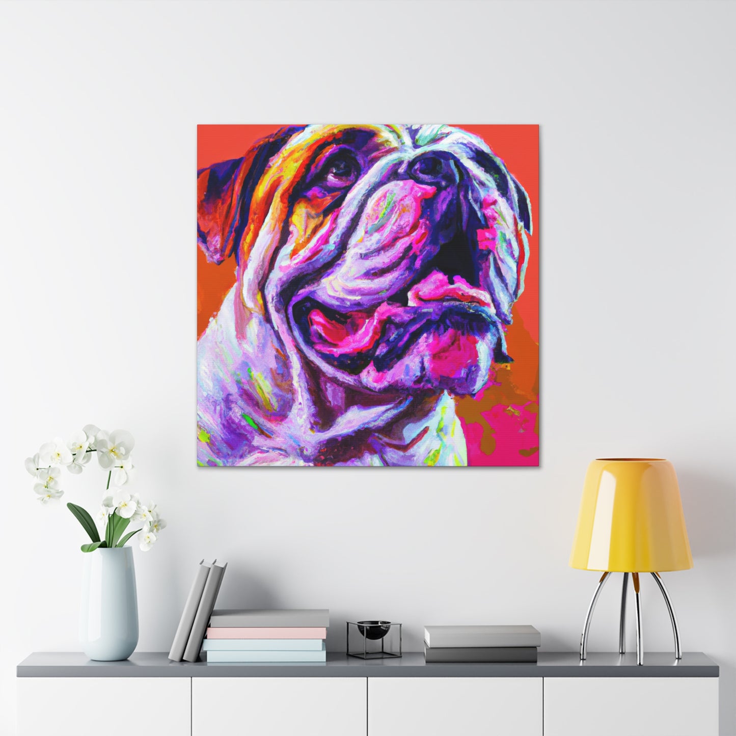 American Bulldog Portrait - Canvas