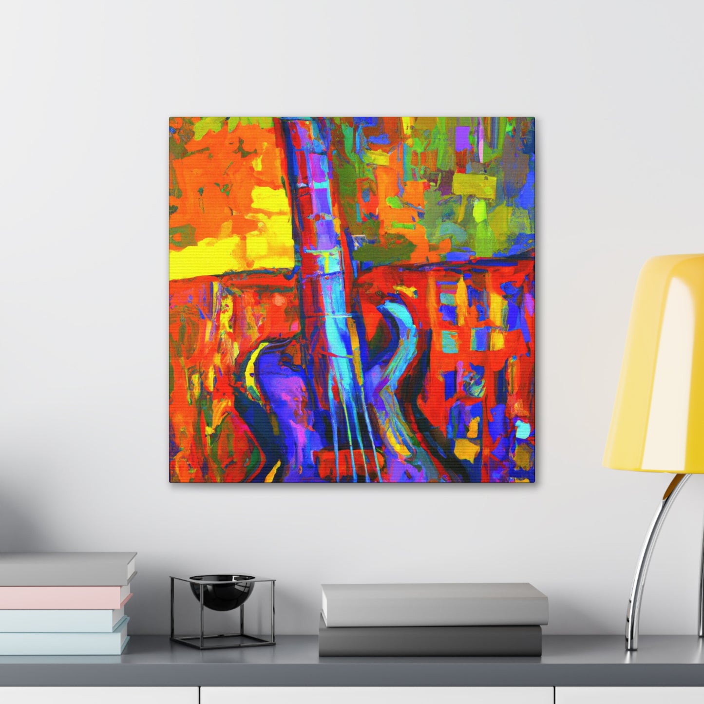 "Bass Guitar Visualized" - Canvas