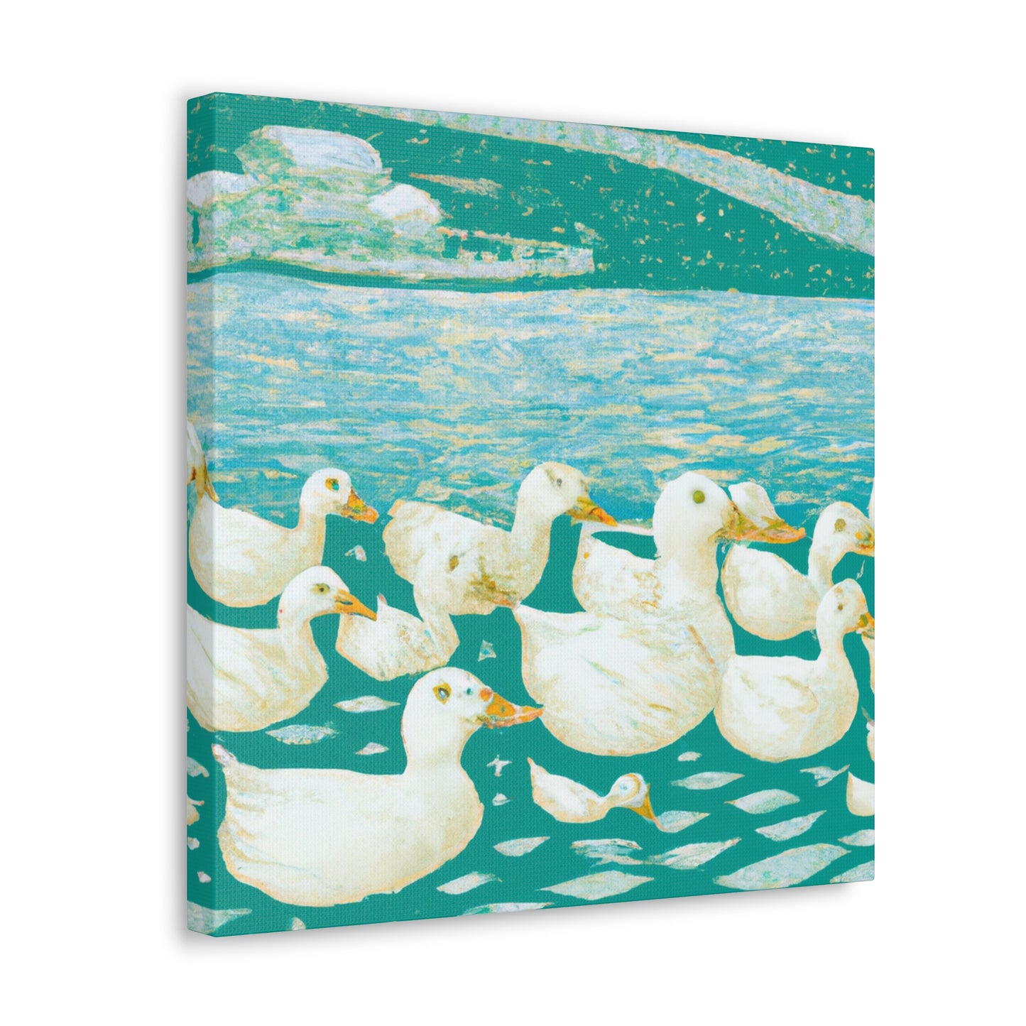 "Duck in the Moonlight" - Canvas