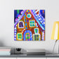 Gingerbread House Dreaming - Canvas