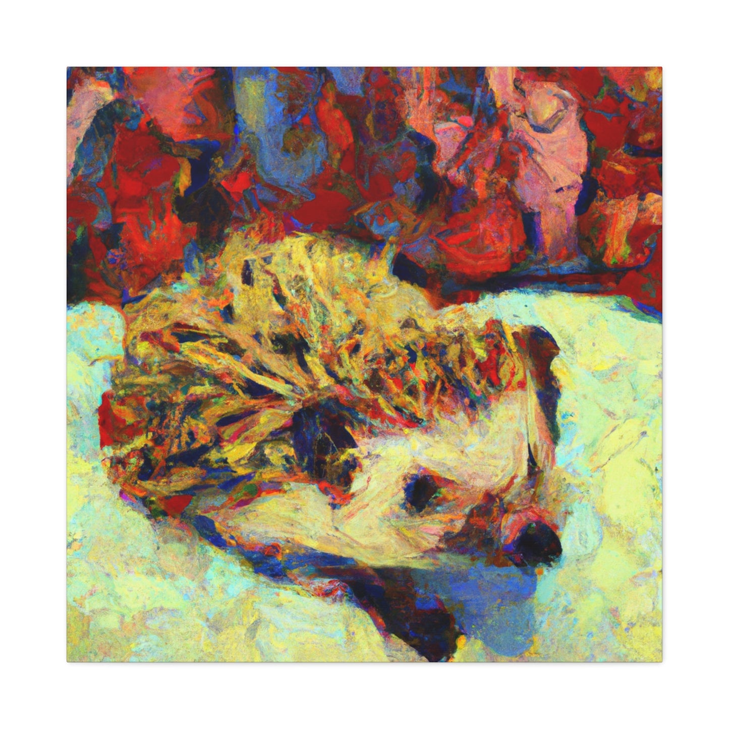 "Hedgehog in Impressionism" - Canvas