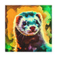 Ferret in Wonderland. - Canvas