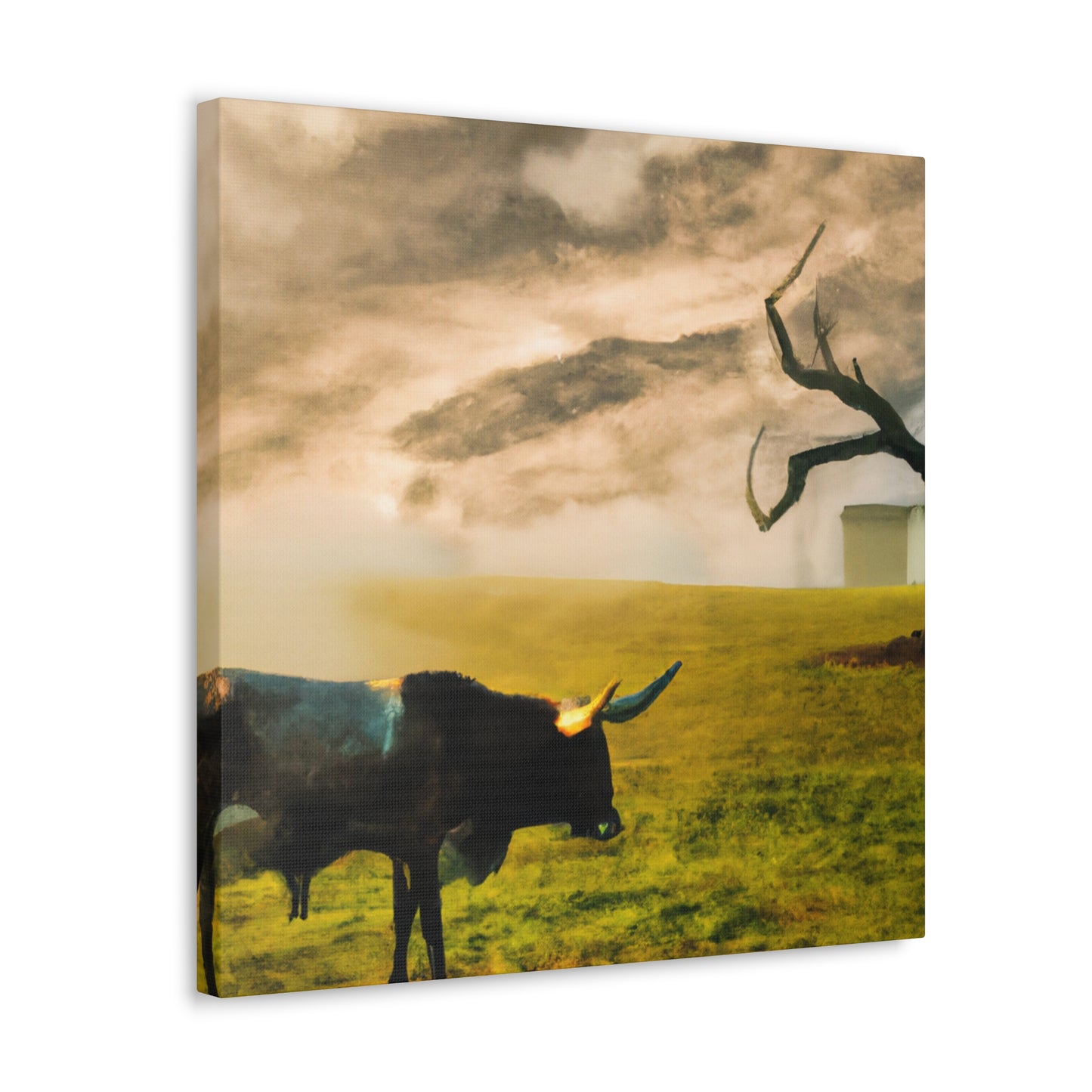 "Longhorn in Surreality" - Canvas