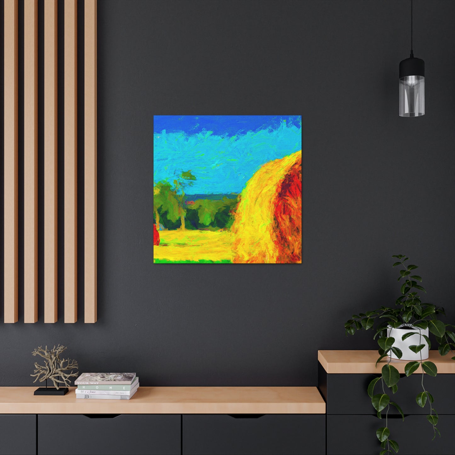 "Hay Field Impressionism" - Canvas