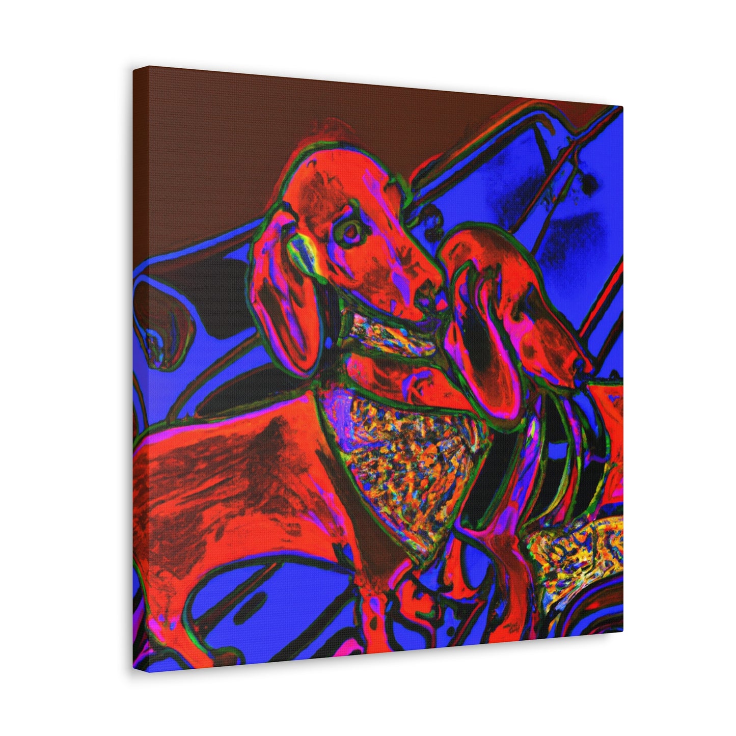 Dachshunds in Expressionism - Canvas