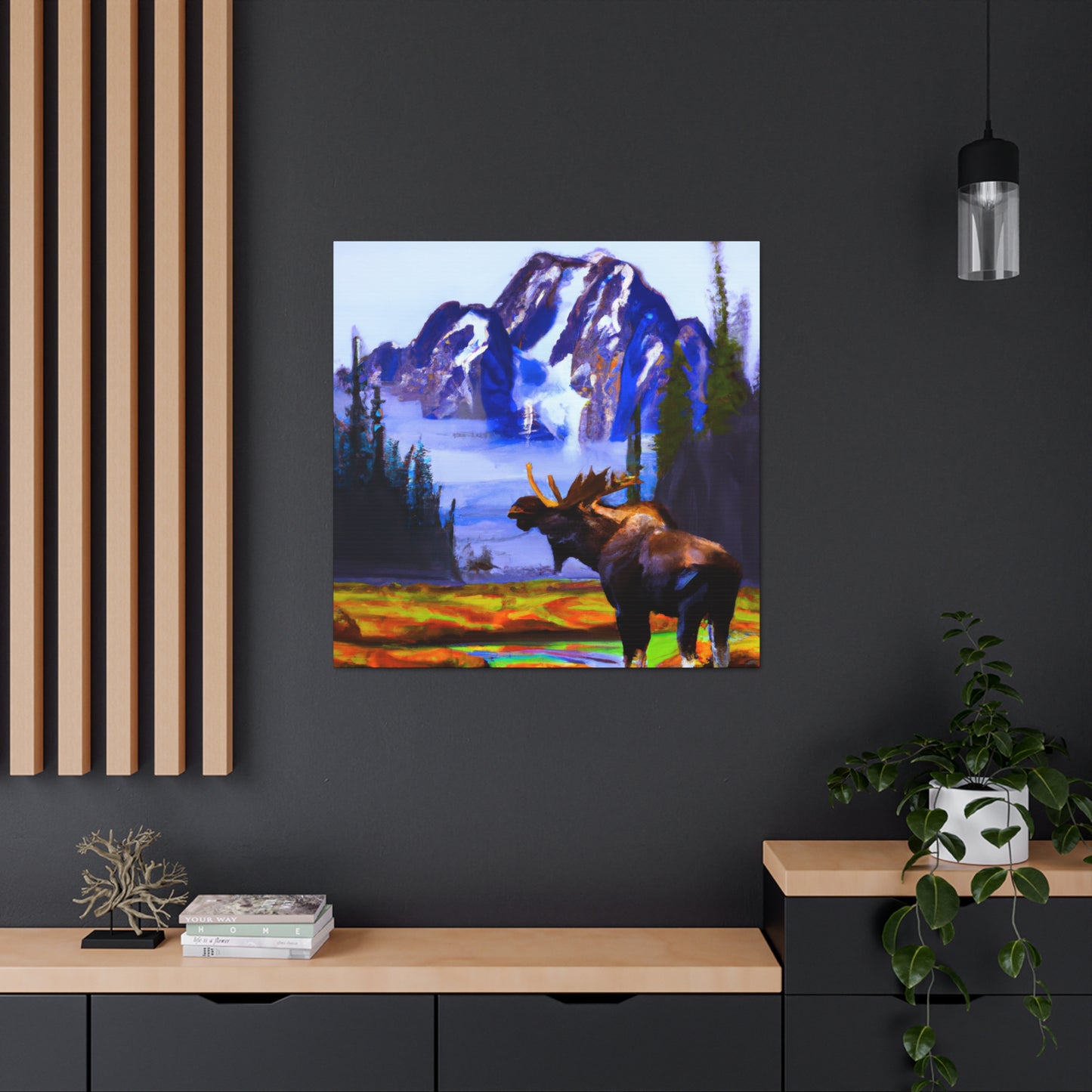 Moose at Sunrise - Canvas