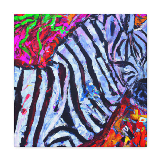 "Zebra Striped Wonder" - Canvas