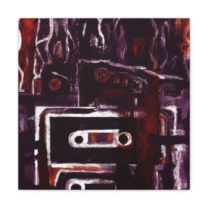 "Cassette Tape Collage" - Canvas