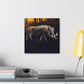 "Warthog in Moonlight" - Canvas