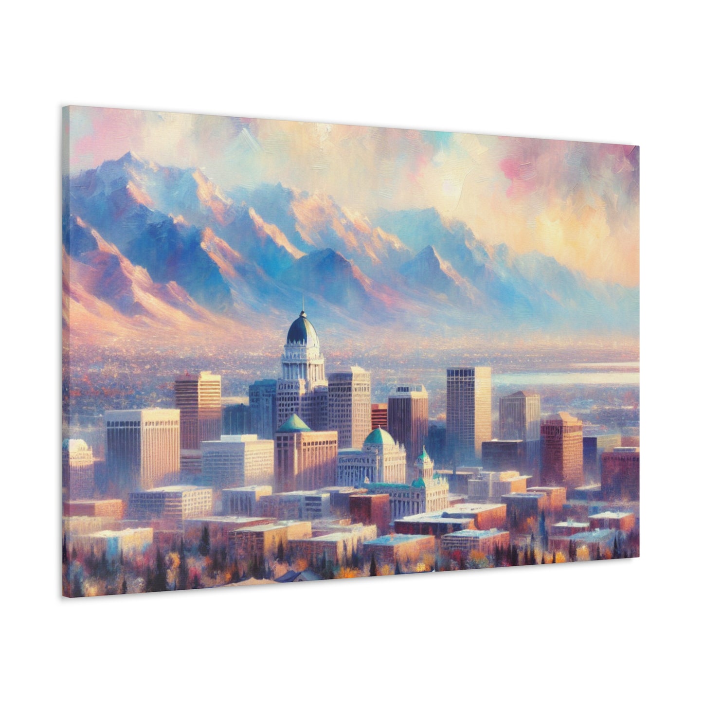 "Utah's Ethereal Cityscape" - Canvas