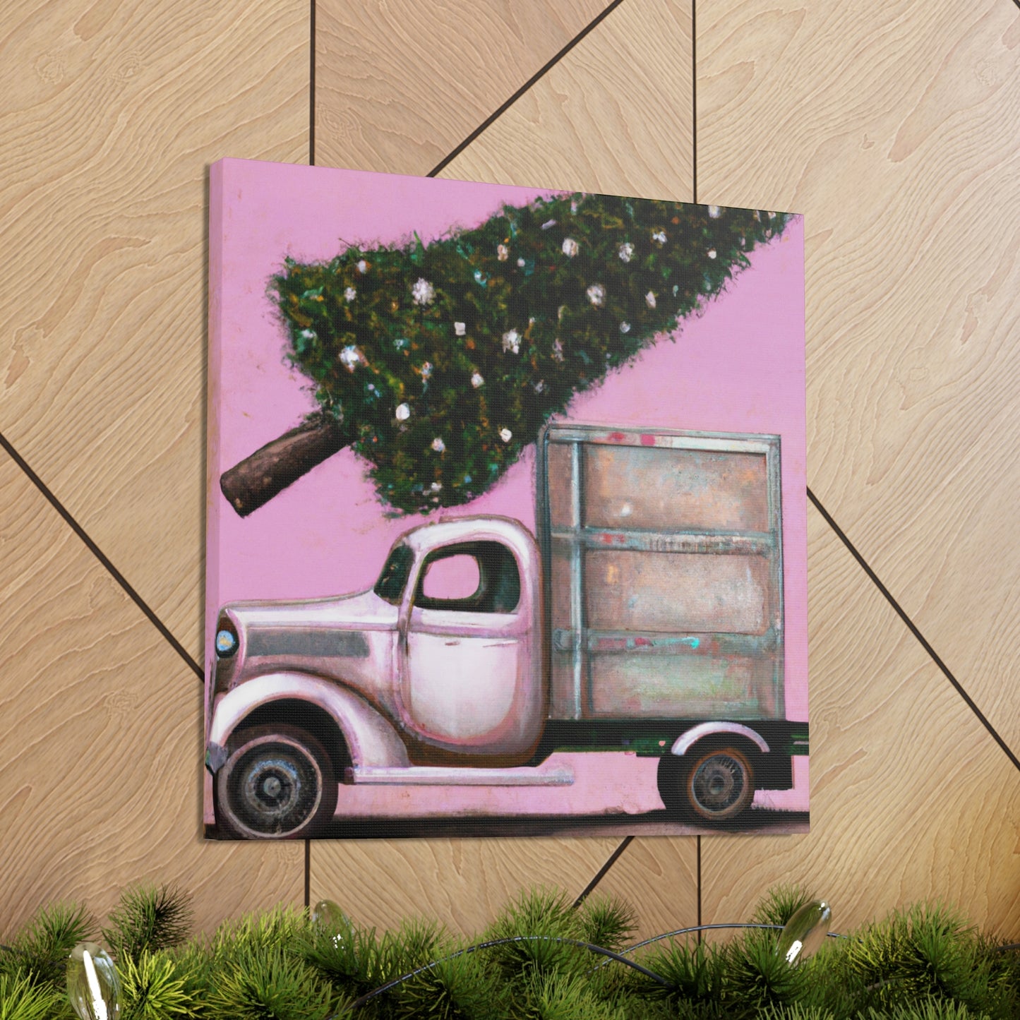 Vintage Christmas Delivery - Canvas