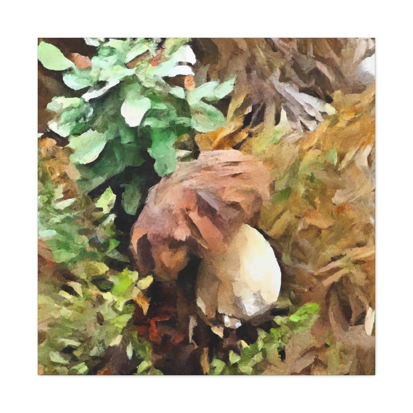 Mushrooms in Impressionism - Canvas