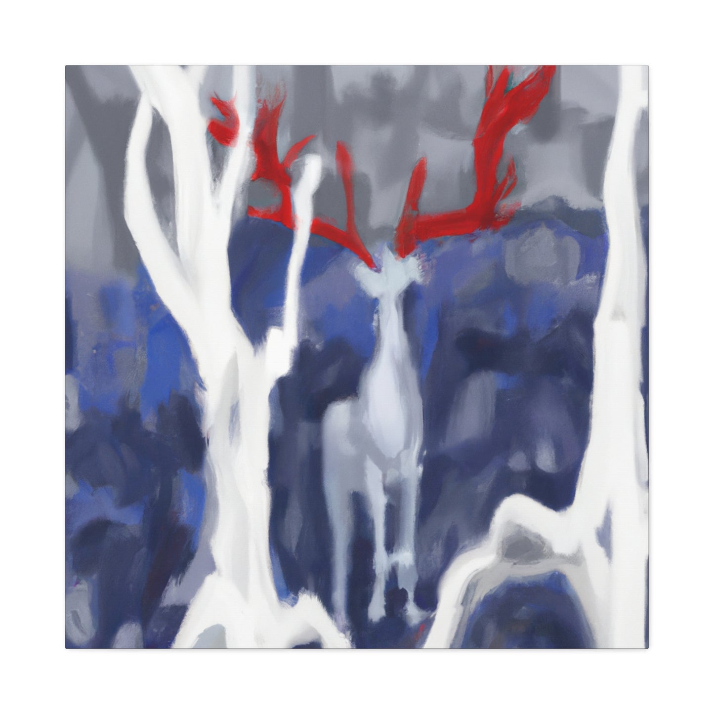 Deer in Abstract Style - Canvas