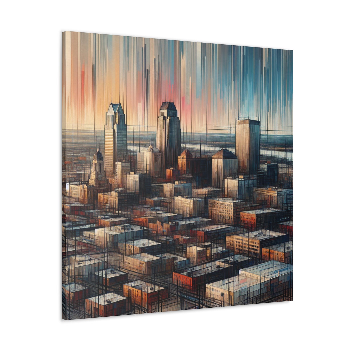 "Vibrant Omaha Visions" - Canvas