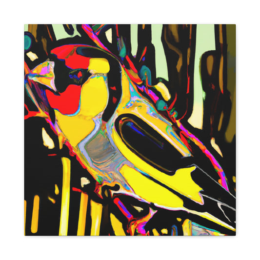 "American Goldfinch Flight" - Canvas