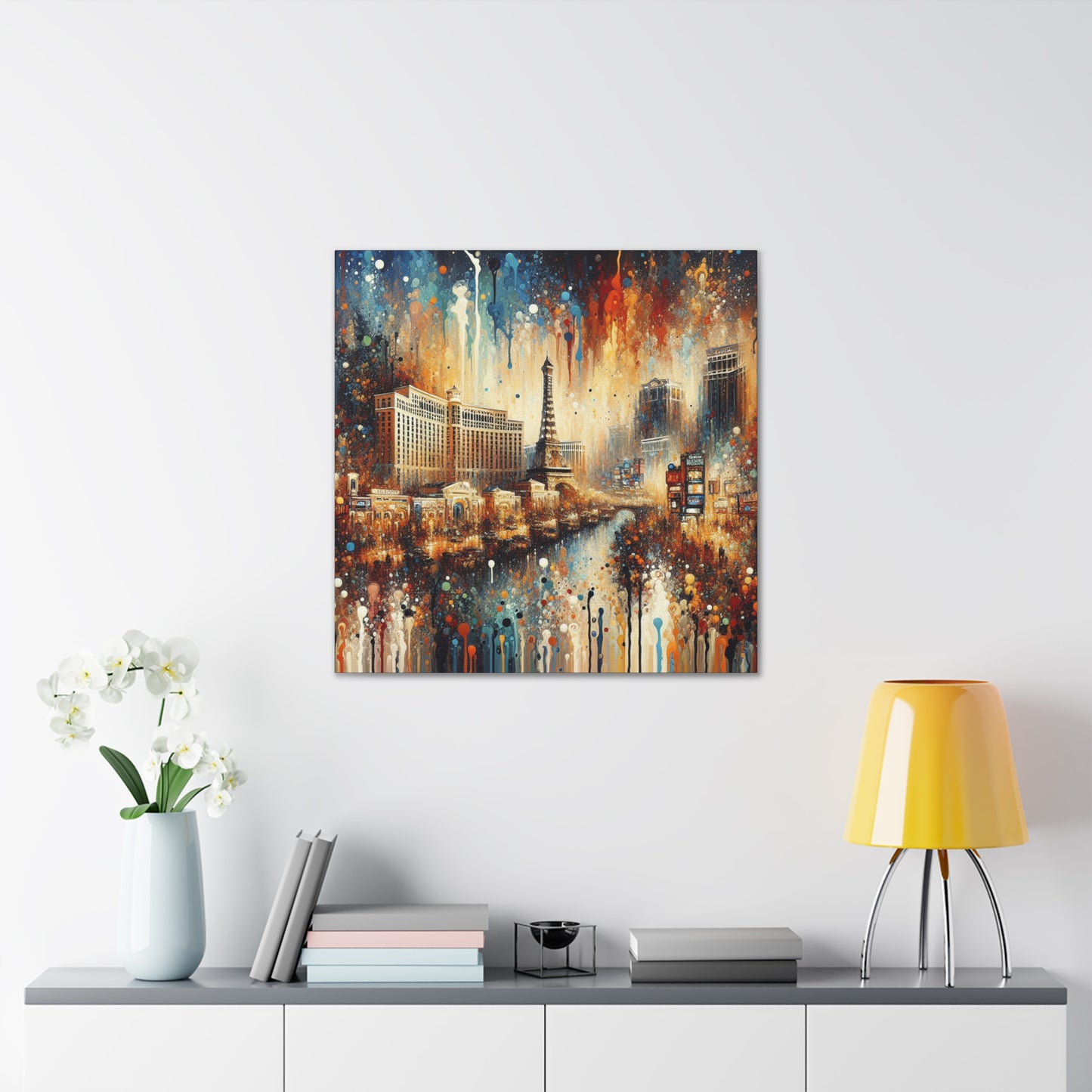 Whimsical Casino Reflections - Canvas