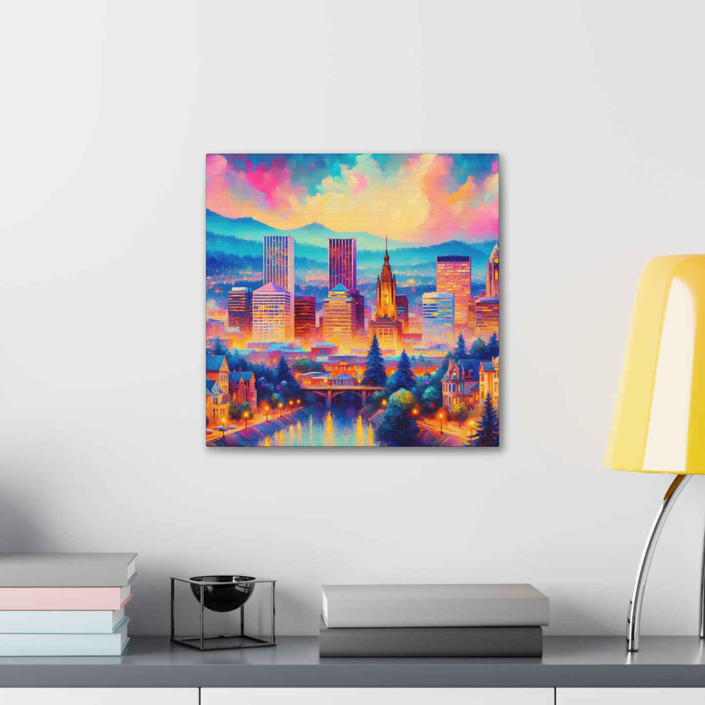 "Pristine Rhododendrons of Portland" - Canvas