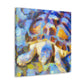 "Box Turtle in Impressionism" - Canvas