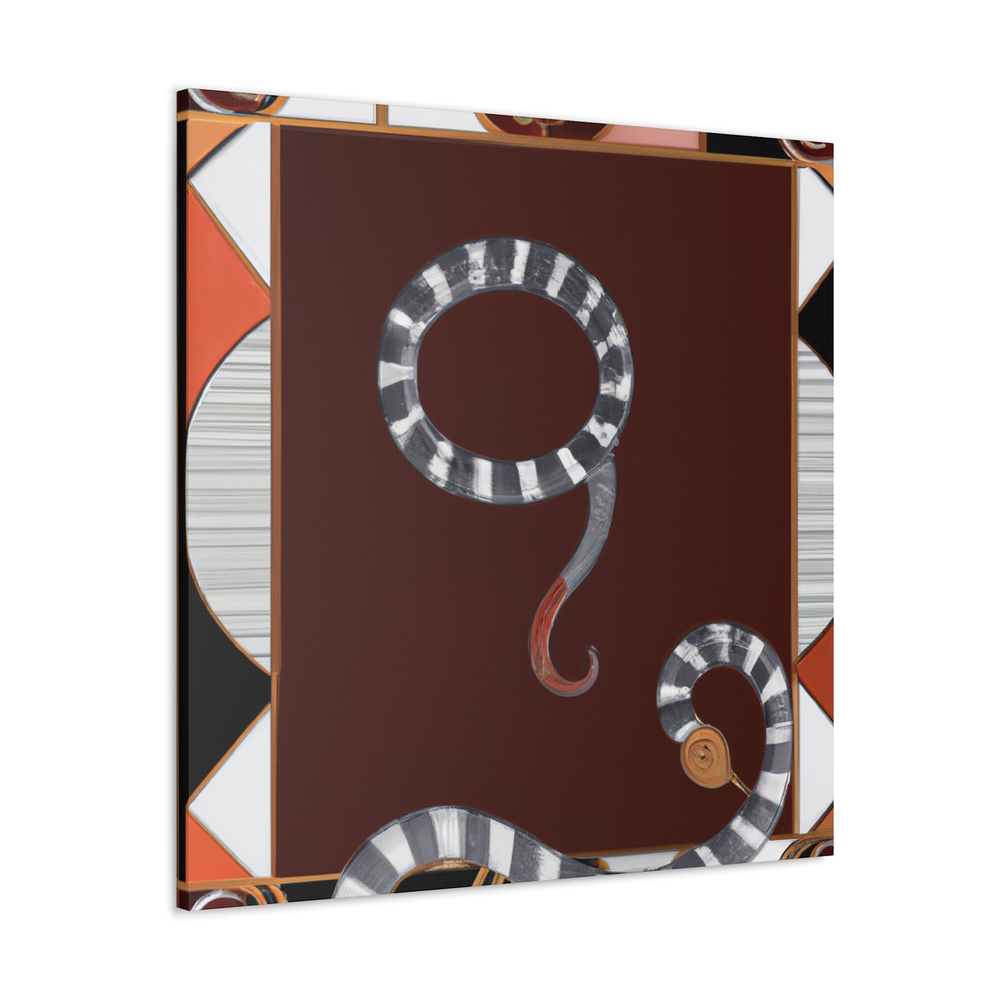 "Corn Snake Deco Dazzle" - Canvas