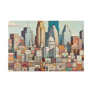 "Vibrant Minneapolis Melody" - Canvas