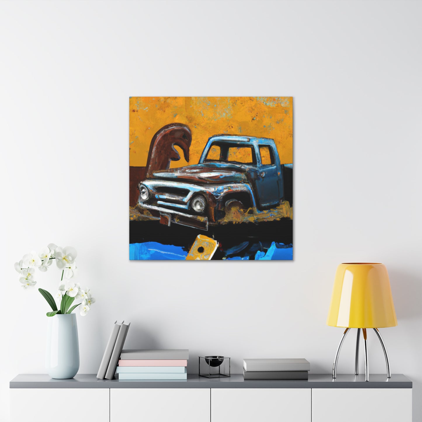 "Old Pickup Dreamscape" - Canvas