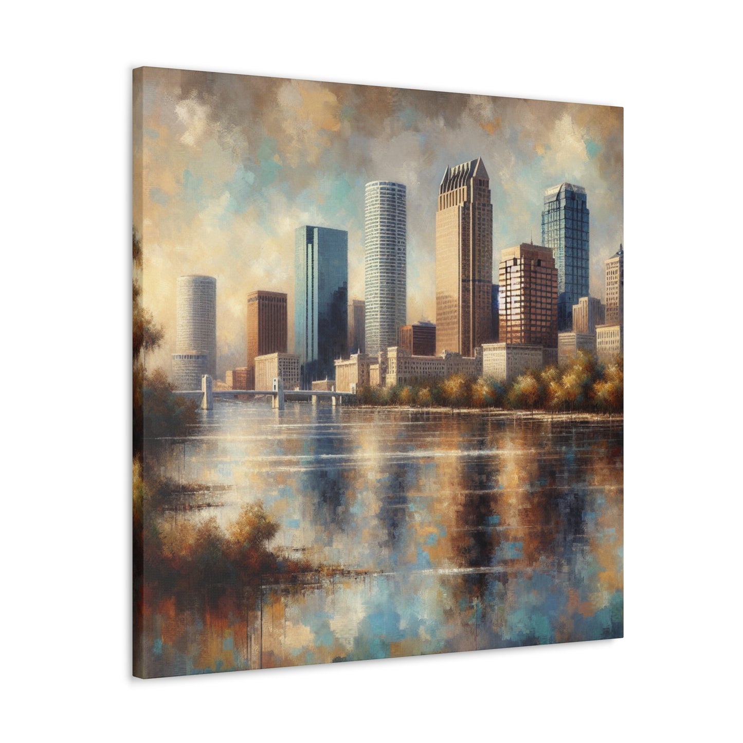 "Sunlit Serenity of Tampa" - Canvas