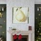 Pear in Soft Hues. - Canvas