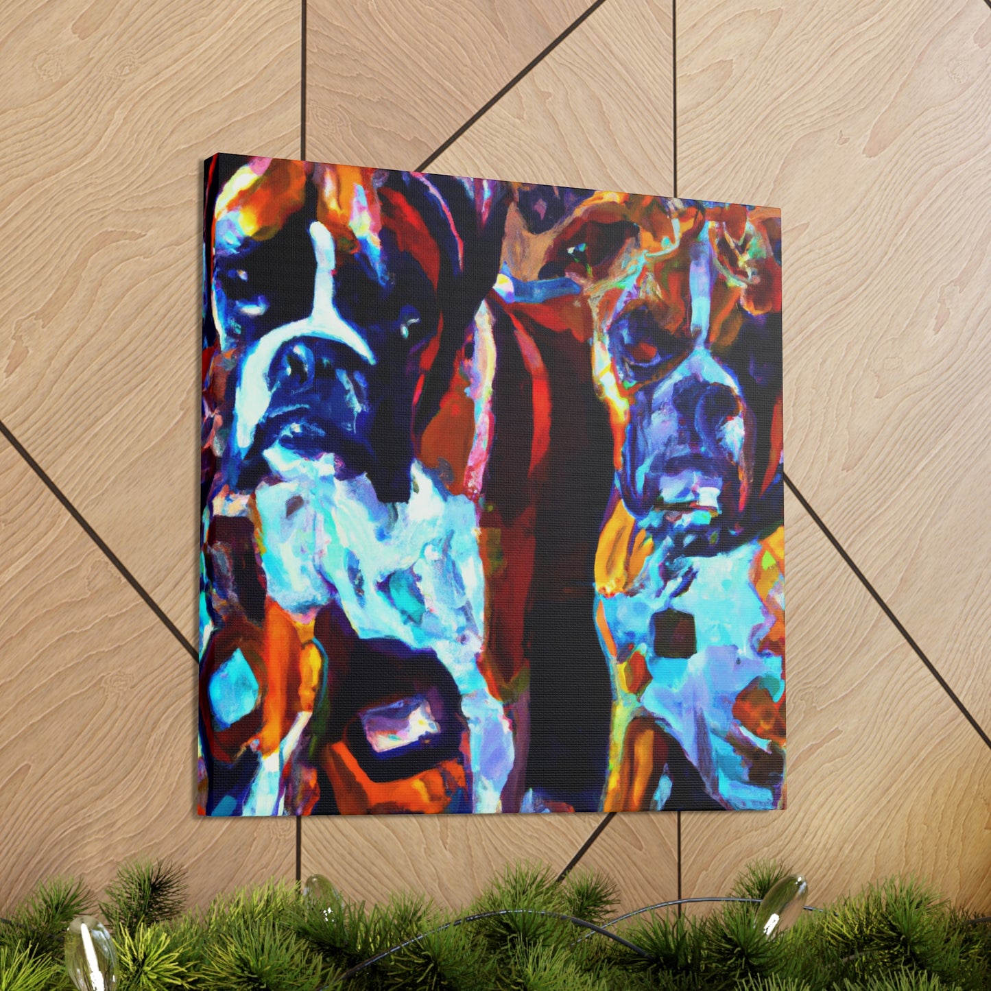 " Boxer's Portrait Unmasked" - Canvas