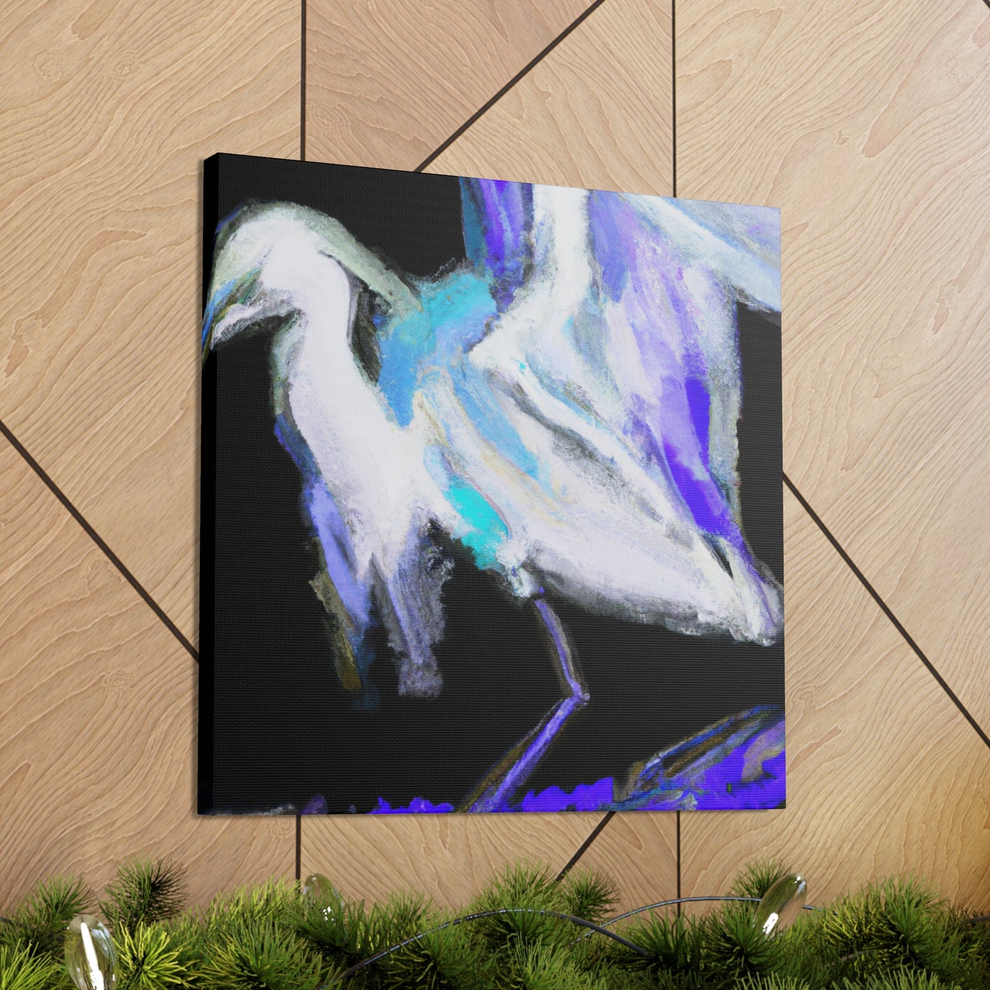 "Snowy Egret Reverie" - Canvas