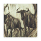 Wildebeest in Majesty - Canvas