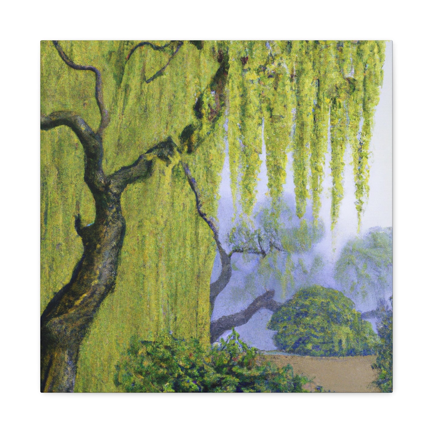 "Willow Tree in Bloom" - Canvas