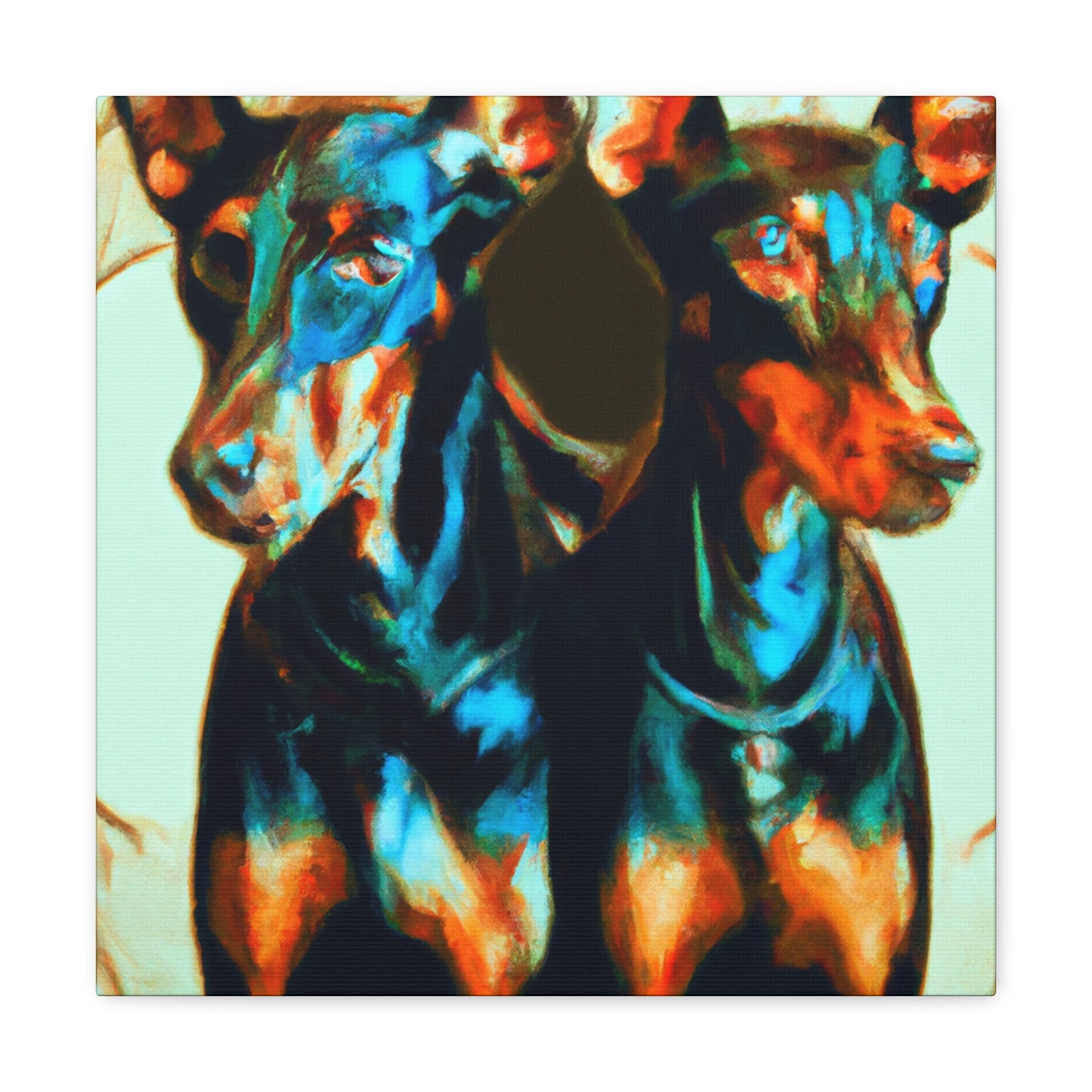 Fierce Doberman Loveliness - Canvas