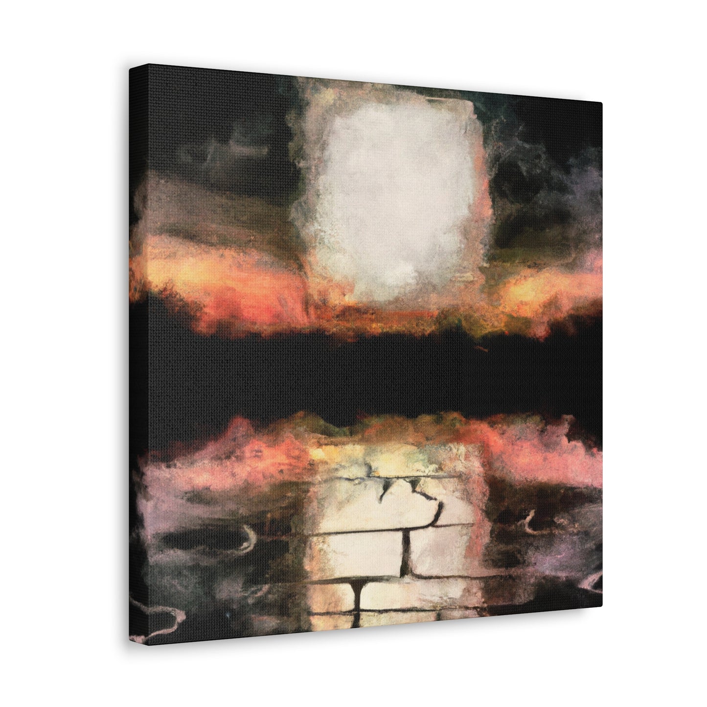 Seawall at Sunset - Canvas