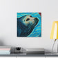 "Seal in Art Deco" - Canvas