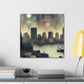 "Urban Dreams Unveiled" - Canvas