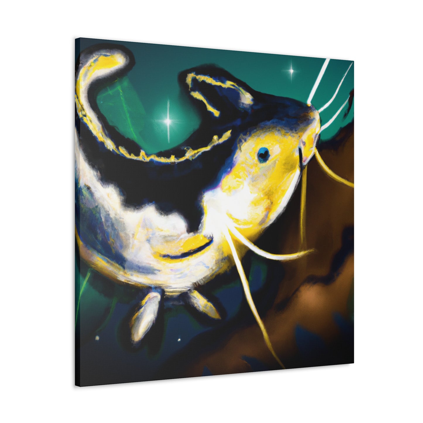 Catfish in Live Color - Canvas