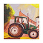 "Tractor in Rococo Style" - Canvas