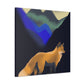 "Fox in Moonlight Forest" - Canvas