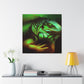 "Green Iguana Reflection" - Canvas