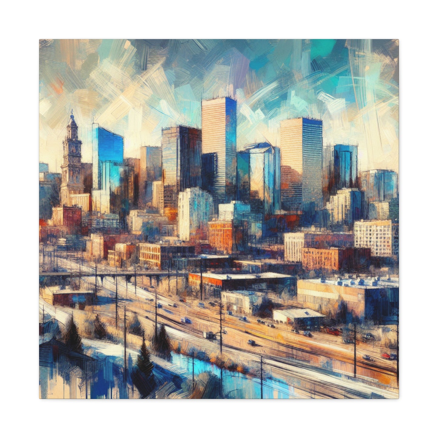 "Emerging Denver Dreamscape" - Canvas