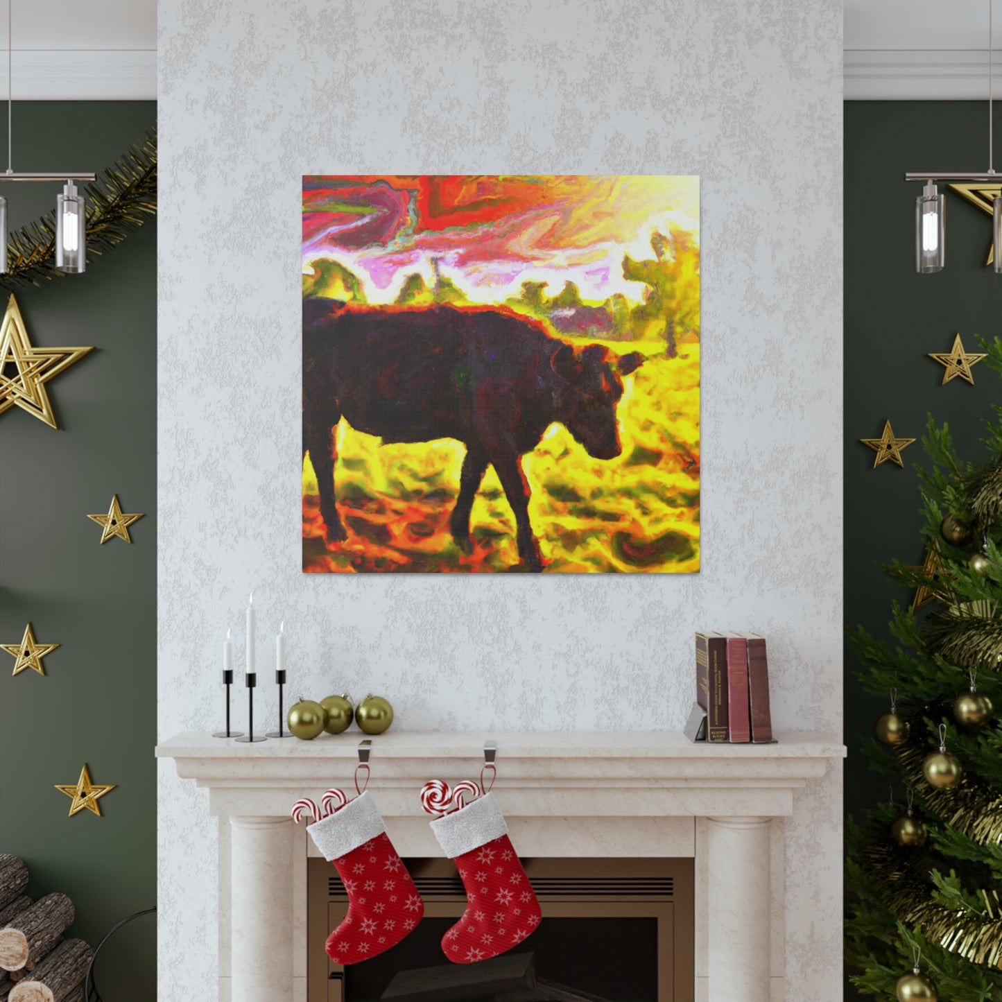 "Black Angus Majesty Unleashed" - Canvas