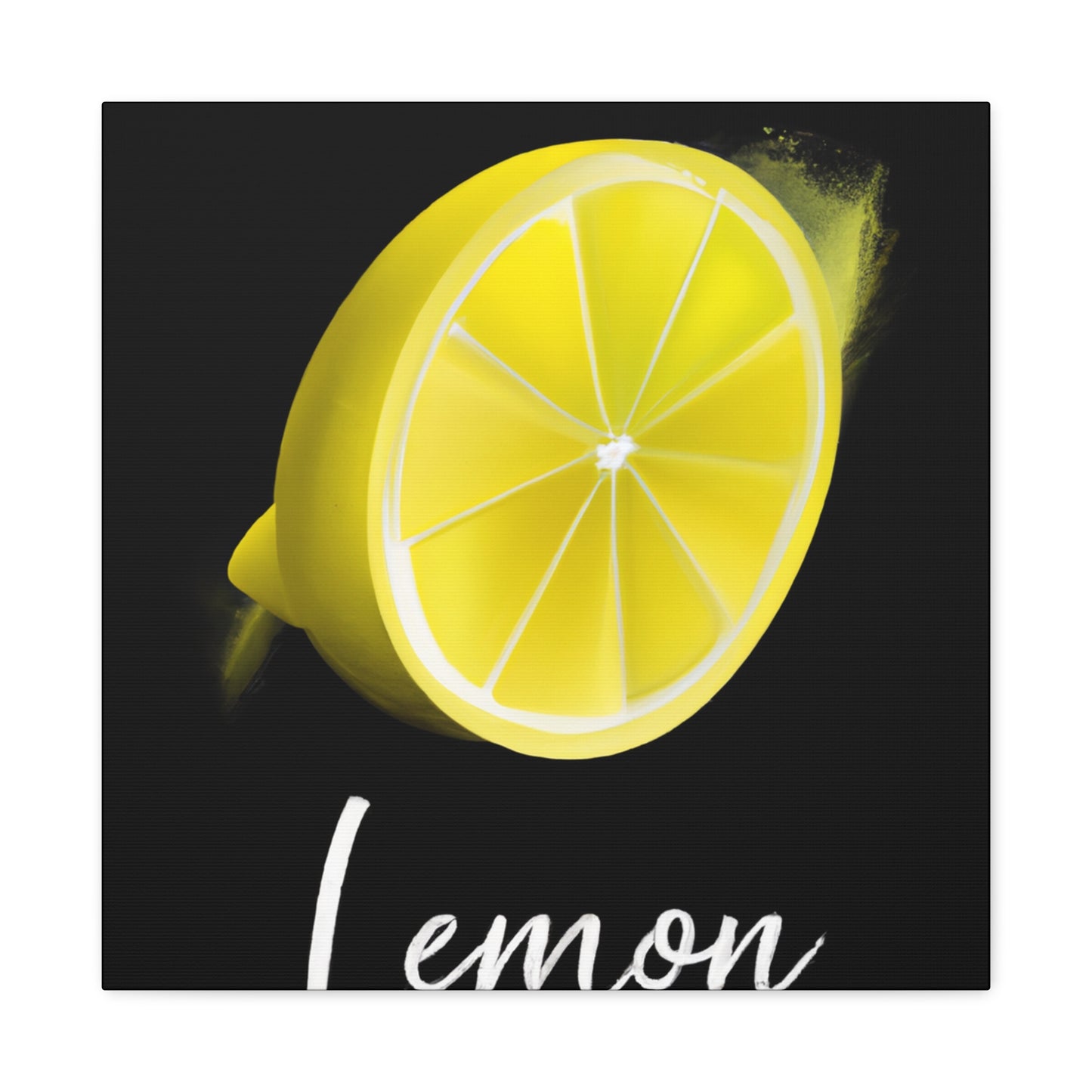 Lemon Zest Radiance - Canvas